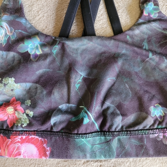 Lululemon Energy Bra Curious Jungle Multi/Black size 4 - Picture 3 of 9
